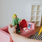 Tboxbo 7 Pack 1/12 Scale Dollhouse Cell Phone Simulator Accessories Mini Telephones Dollhouse Accessories Scene Simulation Miniatures Playset