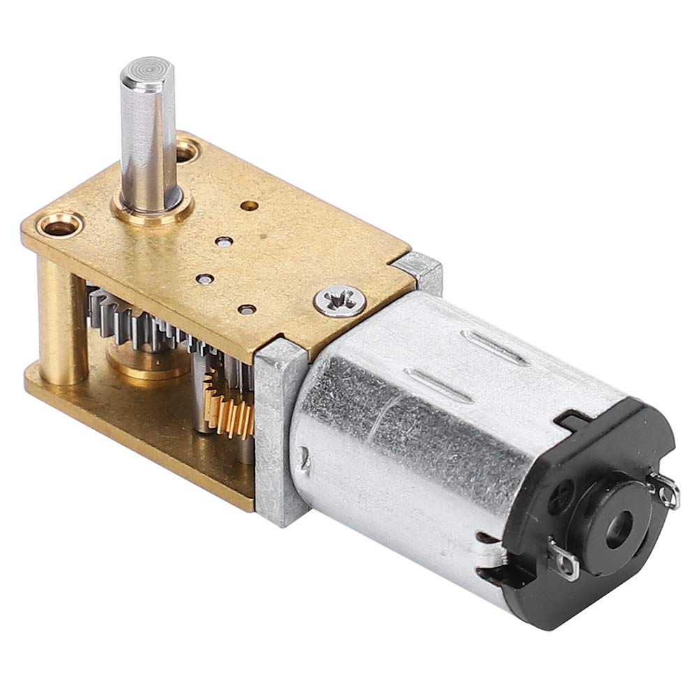 Fafeicy N20 DC12V Mini Micro Metal Gear Motor, Speed Reduction CW/CCW Micro Motor Speed Reduction Motor for DIY Engine Toy(DC12V