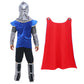 G.C Kids Knight Costume Toddler Boy Dress Up Clothes Medieval Costumes With Cape Toys Accessories Halloween Cosplay Gifts