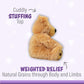 Warm Pals - Bear Hugs - 1.5Lbs - Cozy Microwavable Lavender Scented Plush Toys - Heated Stuffed Animal - Heatable Coolable Bedtime Comfort Plushie