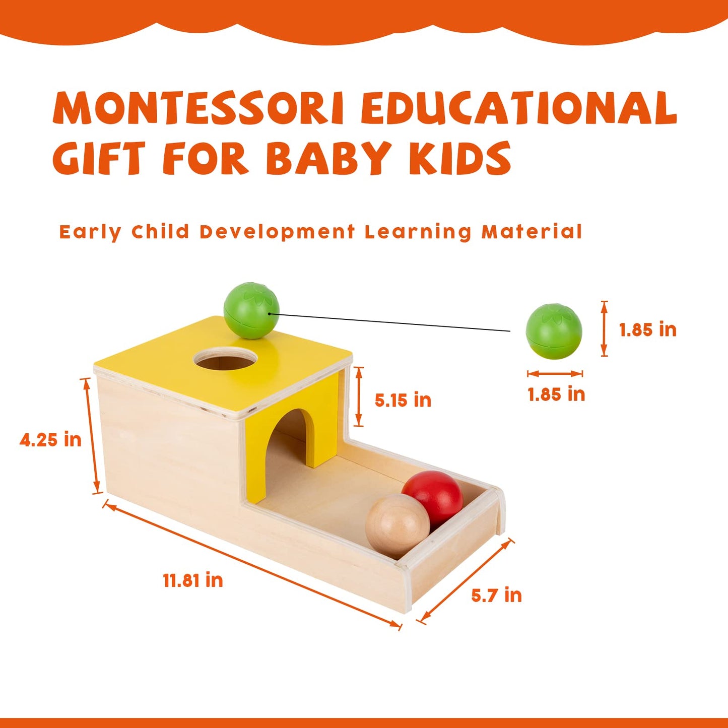 Montessori Toys For 1+ Year Old Baby Gifts,Play Kit Box Includes Carrot Harvest Games,Infant Coin Box,Fine Motor Skills Toys And Object Permanence Box,Montessori Toys For Babies 6-12 Month(4-In-1)