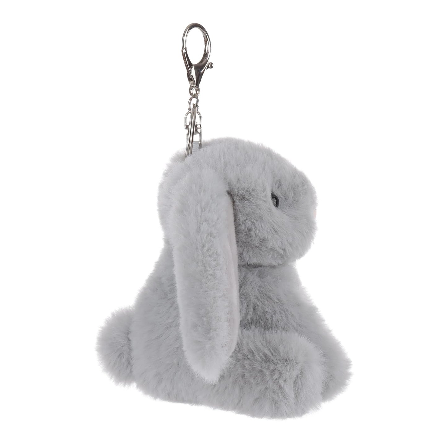 Apricot Lamb Cute Toys Plush Grey Bunny Rabbit Stuffed Animal Soft Keychain For Kids Bag, Purse, Backpack, Handbag (Grey Bunny，4.7 Inches)