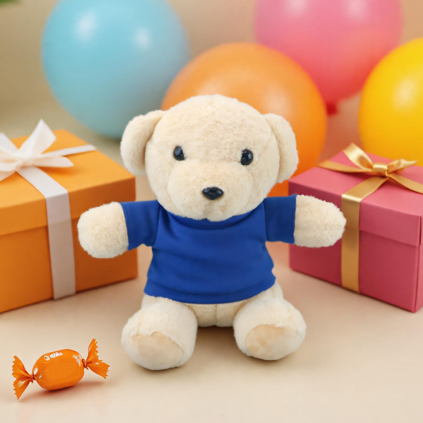 4 Pcs Stuffed Bear Basic T Shirt Clothes For 10-12Inch/12-15.7 Inch, T Shirt Classic Crew Neck Bear, Cute Tiny Clothes Diy Bear