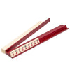 Yellow Mountain Imports Dark Camphor Wooden Mahjong Game Racks With Pushers, 18 Inches - Set Of 4 (Includes Magnetically Attached Mahjong Pushers)