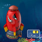 Sprinkler For Kids - Rocket Outdoor Water Toys Outdoor Yard Sprinkler 360-Degree Rotation Attaches To Garden Hose Splashing Fun Toys For 3 4 5 6 7 8 9 10 Year Old Boys Girls Gift