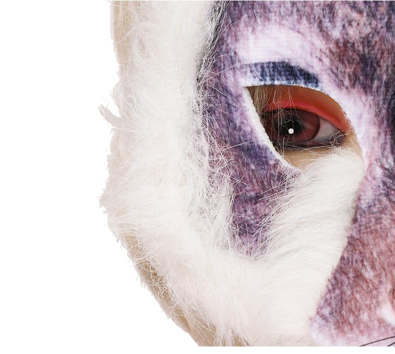 Hosfairy 1Pcs Halloween Rabbit Mask Animal Rabbit Mask Animal Face Mask For Halloween Easter Costume Party Cosplay Props