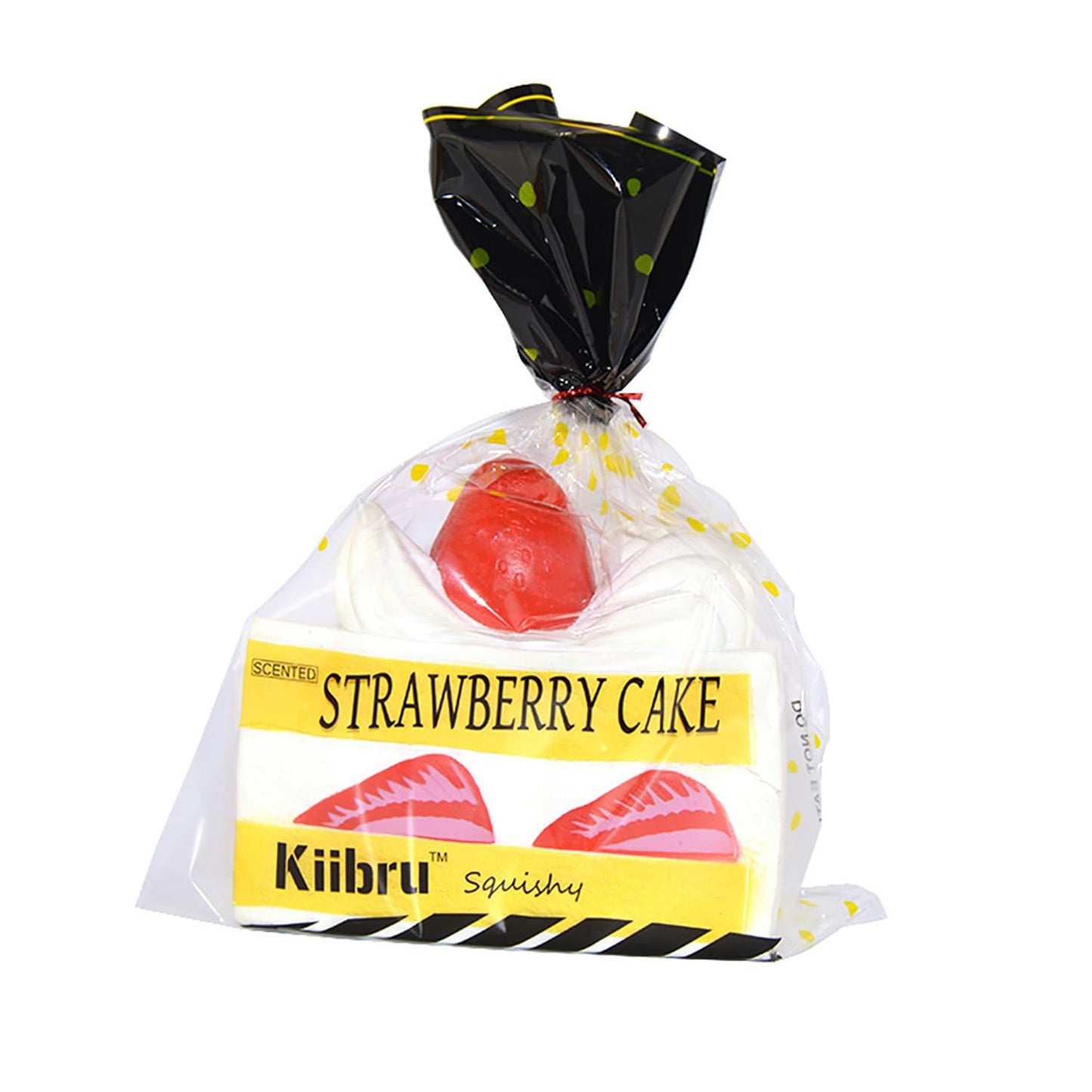 Kiibru Strawberry Shortcake Squishy Birthday Cake Squeeze Colossal Slow Rising Squishies Scented Toy Gift(White)