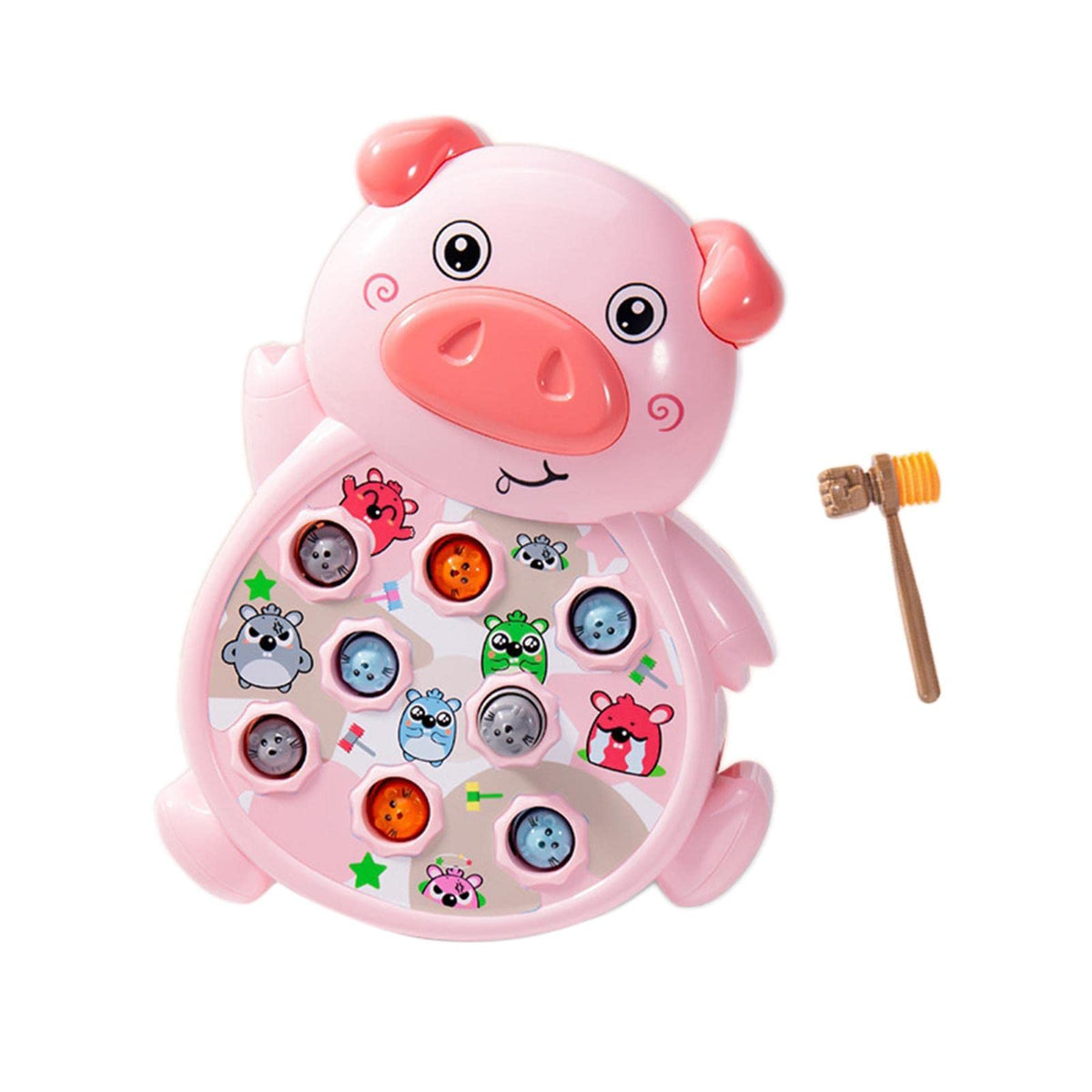 Ilsmysutra Pounding Game Board Game For Early Educational Toy Hand Eye Coordination Pink|Toys For Baby|Developmental Baby Toys