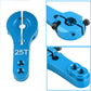 3PCS Vgoohobby 25T Aluminum Servo Horns Arms M3 Threads Metal Steering Arm Compatible with RC Car Truck Buggy Airplane,Blue