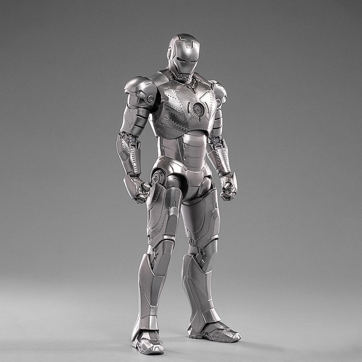 HiPlay ZD Toys Collectible Figure Full Set: Anniversary Series Non-Luminous Version: Iron Man MK2 (1906-02), 1:10 Scale Miniatur