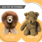 AlpacaNext Lion Handmade on Real Alpaca Wool. Alpaca Stuffed Animal. Soft  Cute and Cuddly Alpaka Plush Toy (11 inches  Brown Mane)
