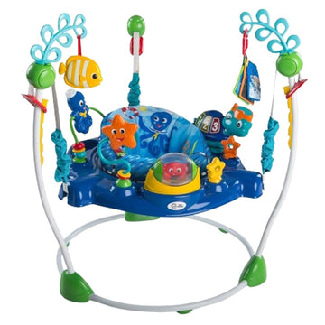 Baby Einstein Activity Jumper - Neptune's Ocean, Plastic, 32x32x33.13 Inch, Ages 6 months+, Max weight 25 lbs., Unisex, Model 10455