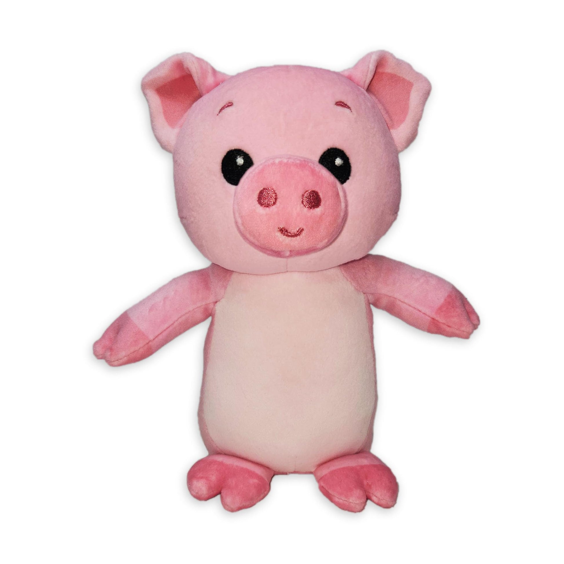 PLUSHOLOGY Squishy Pig Stuffed Animal; Ultra Soft and Cuddly Plush Toy for Kids 3 Years Old to mature-themeds; Child-Safe Embroidered Eyes adds a Unique Aesthetic; (6 Tall)