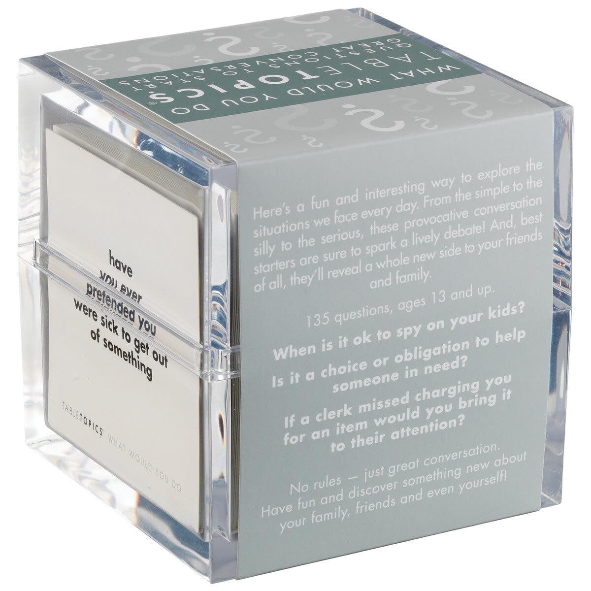 Tabletopics What Would You Do - 135 Provocative Conversation Starter Questions For Parties. Spark Lively Debates About Sticky Situations