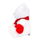 Kinrex Christmas Stuffed Animal – White Santa Teddy Bear Plush Stuff Toy, Holiday Animals Bears With Red Hat, Scarf & Gloves, Gift Toys For Kids & Adults, Measures 11.81” / 30 Cm.