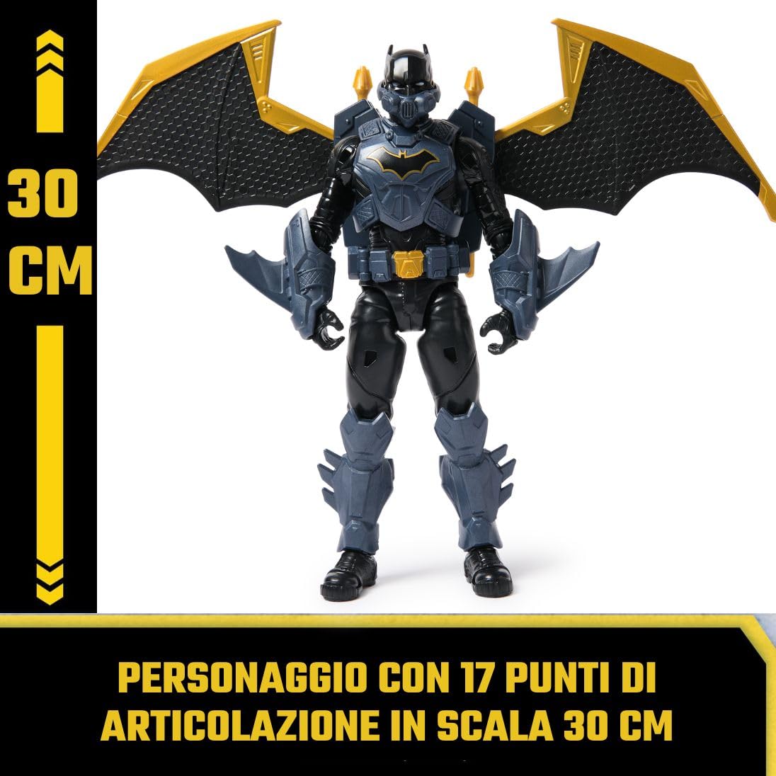 Spin Master Batman Adventures 12" Action Figure - Night Sky Batman with Expandable Wings, Kids Toy for Ages 3+, Model 6070532