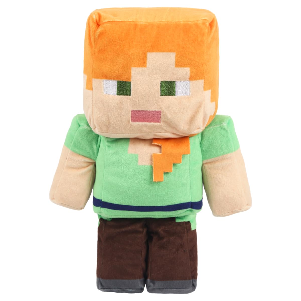 Pixel-Style Game Basic Plush Character Soft Toy  Video Game-Inspired Collectible Plushies Gifts for Kids & Fans (Alex)