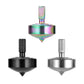 CHEETOP Stainless Steel Spinning Top  Precision Mini Desktop Gyroscope  Kill Time Reduce Stress ADHD Toys  Perfect Balance Gyro (3PCS Black+Silver+Iridescent Style 2)