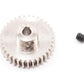 Robinson Racing 1035 Hard Nickel Plated Steel Motor Pinion Gear, 1/8'' Bore, 48 Pitch, 35 Tooth