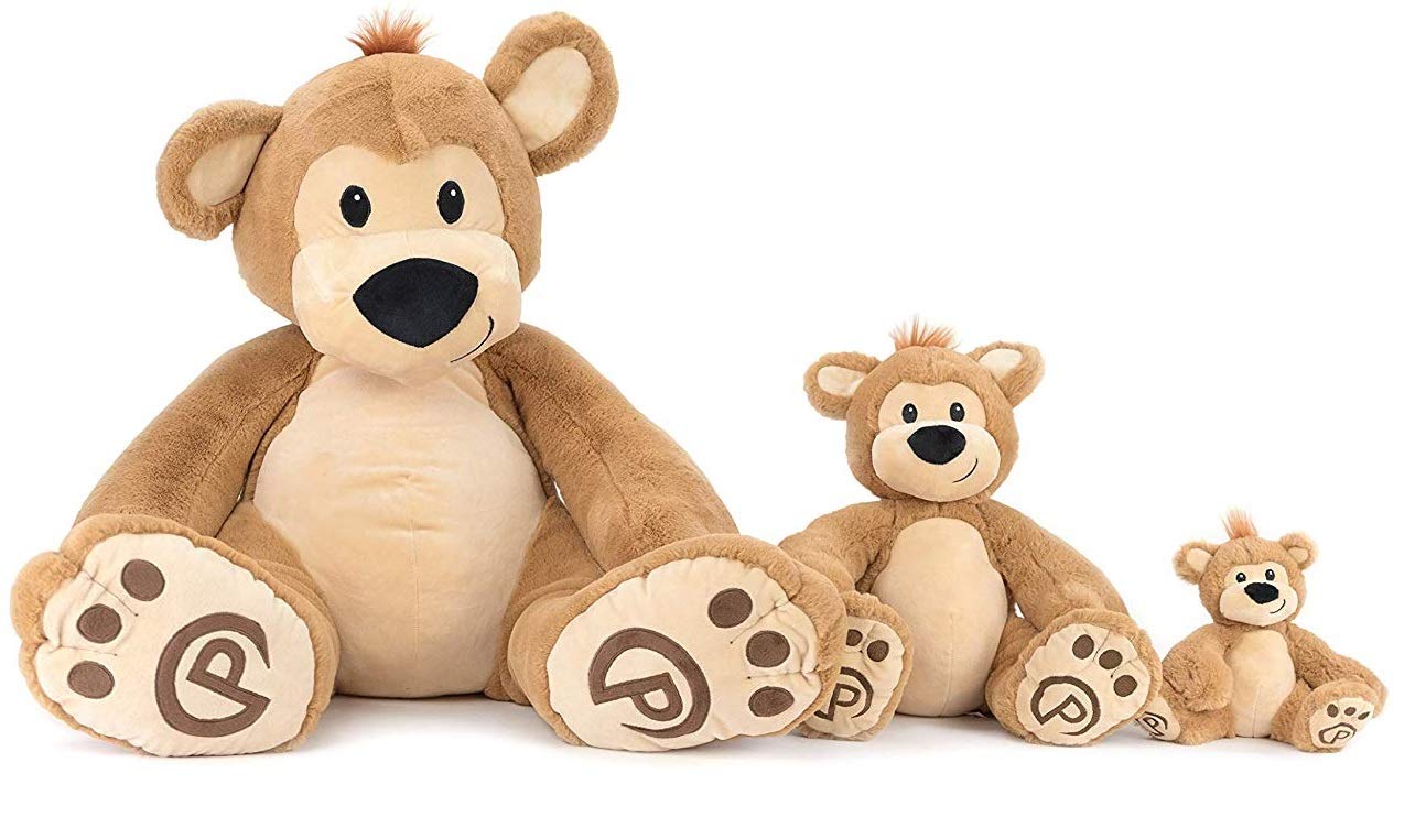 Plushible Pawley The Teddy Bear Stuffed Animal - Plush Stuffed Animal With Embroidered Details - Soft & Snuggly Stuffed Animals