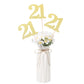 Gexolenu No 21, 10 Pack Double-Sided Gold Glitter 21St Birthday Centerpieces For Tables, Number 21 Birthday Table Toppers Party