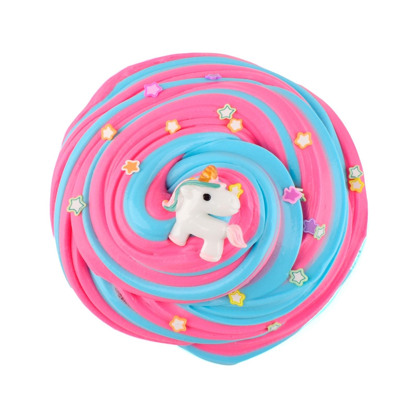Blue Unicorn Butter Slime  Cute Pink Slime Charm  Scented Putty  Super Soft & Non-Sticky  DIY Stress Relief Slime Toy  Birthday Gift for Girls & Boys  Party Favors  Christmas Stocking Stuffers(7oz)
