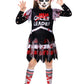 Girls Halloween Costumes, Scary Bloody Dead Cheerleader Costumes For Girls 8-10, Red Zombie Cheerleader Costume For Halloween Dr