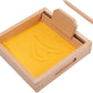 Suwimut Montessori Sand Tray, Montessori Letter Formation Sand Writing Tray With Wooden Pen For Kids Writing Letters And Numbers, Gifts For Preschool Kids Sand Box Toys