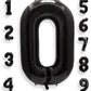 Aule 40 Inch Big Black 3 Balloon Number Large Foil Helium Number Balloons 0-9 Jumbo Giant Happy 3Rd Birthday Party Decorations F