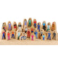 Constructive Playthings Wooden Community Helpers 25-Piece Wood Block Play Figurine Set, Freestanding Inclusive And Diverse Wood Toy Figures For Kids Ages 3+