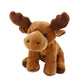 Plushland Beanie Moose Sitting 7 Stuffed Toys Plush Super Soft Winter Holiday (New Benaie Moose)