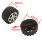 EUDAX 50pcs Plastic Roll 2mm Dia Shaft Toys Wheel and 25Pcs STEM Shaft Round Rod Axles for DIY Toy RC Car Truck Boat Helicopter