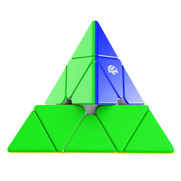 Cubershop Gan Pyraminx M Magnetic Speed Cube (Standard Core Positioning Frosted Ver.), Gan 2020 Liteweight Stickerless Pyramid Cube, With Innovative Core Positioning System