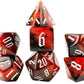 Cherry Nebula Polyhedral Dice Set