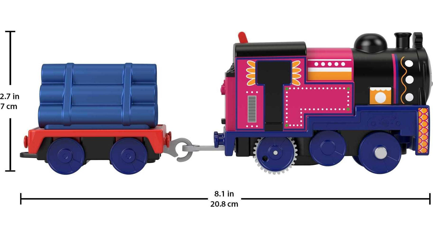 Thomas & Friends Motorized Toy Train Ashima Battery-Powered Engine With Cargo Car For Pretend Play Preschool Kids Ages 3+ Years