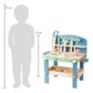 Compact Wooden Workbench by Small Foot -Tool Bench Set in Nordic Theme - 21+ Piece Playset Includes Hammer, Saw, Screwdriver, Na