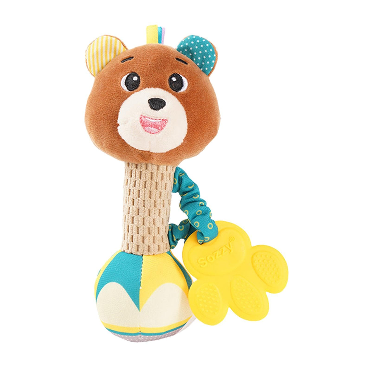 Trendivibe Baby Rattles Visual And Brain Development Hand Grips 06 Months Newborn Toys Bear| Baby Learning Toy | Infant Activit