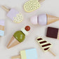 Pillowhale Wooden Ice Cream Toy,Pretend Play Food Toys,Play Ice Cream Counter Set for Kids,Play Kitchen Accessories for Toddlers