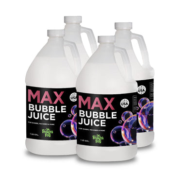 Froggys Fog - 4 Gal - Max Bubble Juice Fluid - 10X The Bubbles From Standard Machines