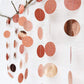 Flairs New York Happy Birthday String Decorations Party Props (Pack Of 1 String Decorations, Rose Gold Glitter Polka Dots)