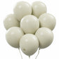 AFTERLOON Biodegradable Balloons 24 pcs Sand White 10 Inch, Matte Color Thickened Extra Strong Natural Latex Helium Float, Multi