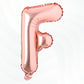 Flyloons Rose Gold F Letter Foil Balloon Alphabets Balloons Perfect for Birthday Decoration Items, Anniversary, Bachelorette, We
