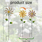 Stargarden 3Pcs Metal Wind Spinners Outdoor, Garden Pinwheels For Yard, Small Windmills Decorative Garden Stakes For Yard Lawn P