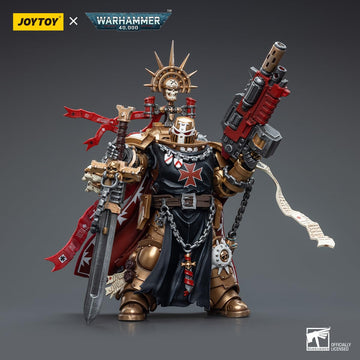 malt-inspiredISE JOYTOY 1/18 Action Figures - Warhammer 40 000 Black Templars High Marshal Helbrecht - 5 Classic Character Collectible Age 15 and Above