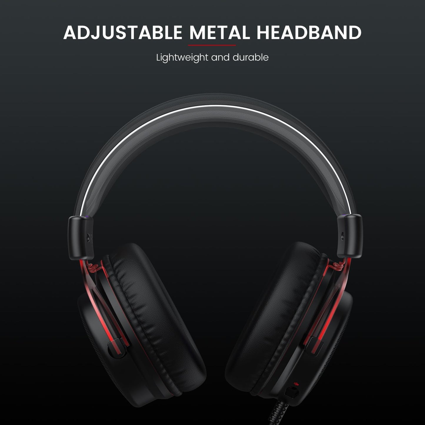Eksa E900 Gaming Headset With Microphone - Pc Headset With Detachable Noise Canceling Mic -Like New