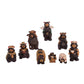 Kurt Adler Resin Bear, 4-Inch, Set Of 9 Nativity Set