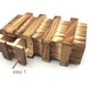Ahyuan 3D Wooden Money Holder Puzzle Box - Difficult Brain Teaser with Secret Drawer - PUZZLEBOX IQ Toy for Adults