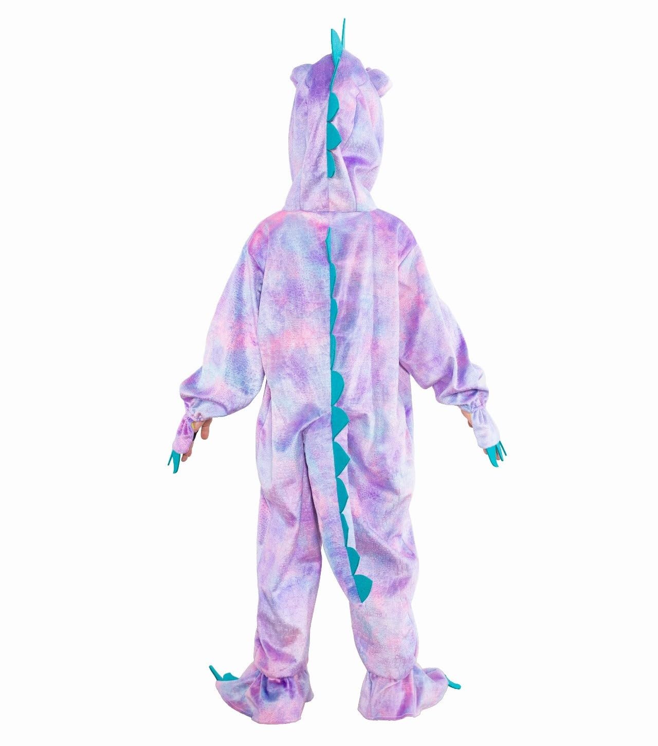 Dearsun Child'S T-Rex Dinosaur Costume Dinosaur Costume For Kids Fancy Dress Costume Hooded Romper Jumpsuit (Xs/90, Purple)
