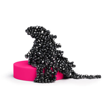 Likee Easy-Shape Ferrite Putty Magnetic Fidget Toys For Men Women Adult Stress Relief, Include Strong Magnet Base & 500+ Black Pebbles, Captivating Desk Decoration Thoughtful Colleague Gifts (Pink)