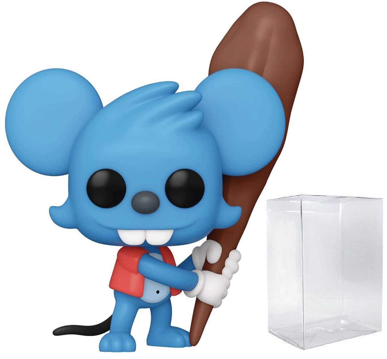 Pop The Simpsons - Itchy Funko Pop! Vinyl Figure (Bundled With Compatible Pop Box Protector Case) Multicolored 3.75 Inches